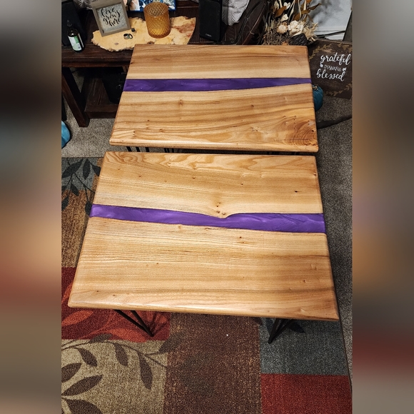 Montana Made Elm End Tables - Picture 3 of 9